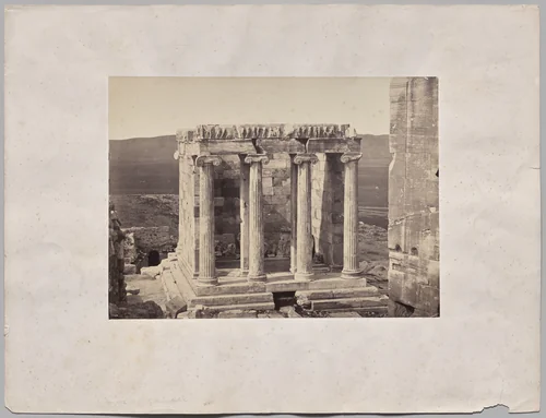 Temple of Athene Nike. Venus Victrix—Wingless Victory by Dimitrios Constantin, photograph, 1845-1870