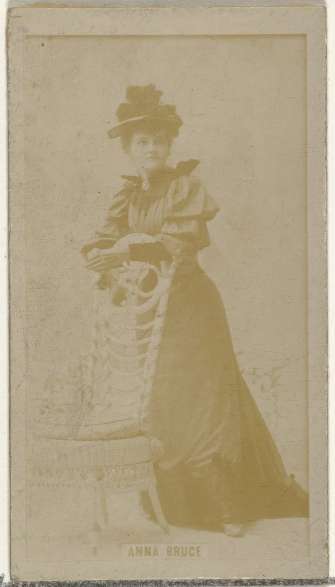 Anna Bruce, from the Actors and Actresses series (N145-8) issued by Duke Sons & Co. to promote Duke Cigarettes by W. Duke, Sons & Co., photograph, 1890-1895