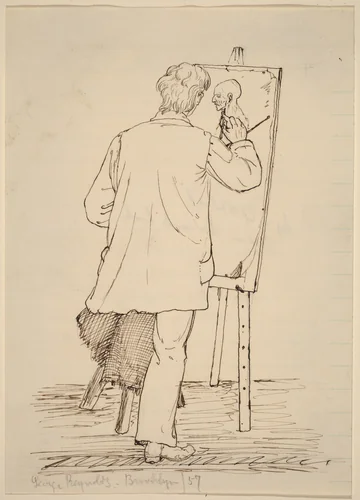 George Reynolds by John Quincy Adams Ward, drawing, 1859