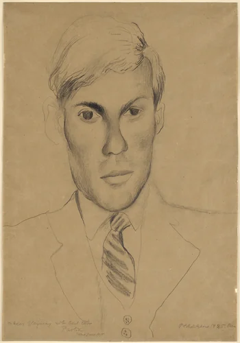 Portrait of Glenway Wescott by Pavel Tchelitchew, drawing, 1925