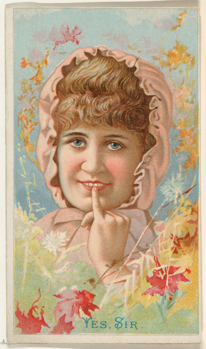 Yes, Sir, from the Illustrated Songs series (N116) issued by W. Duke, Sons & Co. to promote Honest Long Cut Tobacco by W. Duke, Sons & Co., print, 1893