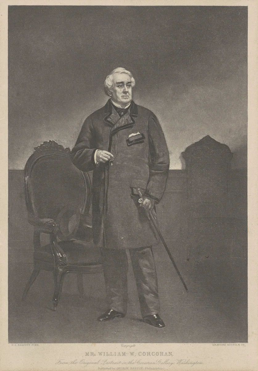 Mr. William W. Corcoran by Charles Loring Elliott, print, 1867-1877