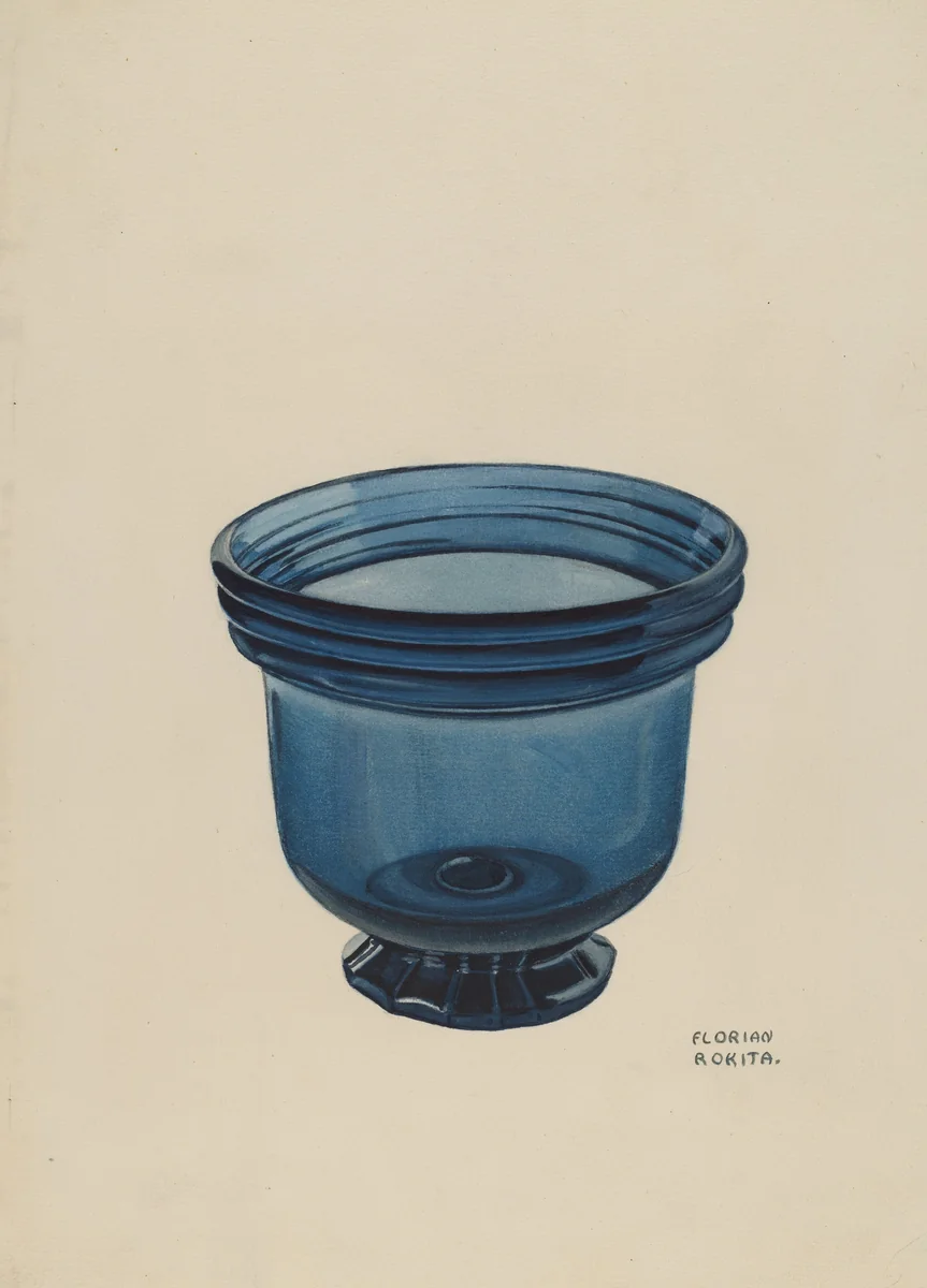 Glass Bowl by Florian Rokita, index of american design, 1935-1942