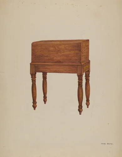 Writing Desk by Henry Meyers, index of american design, 1935-1942