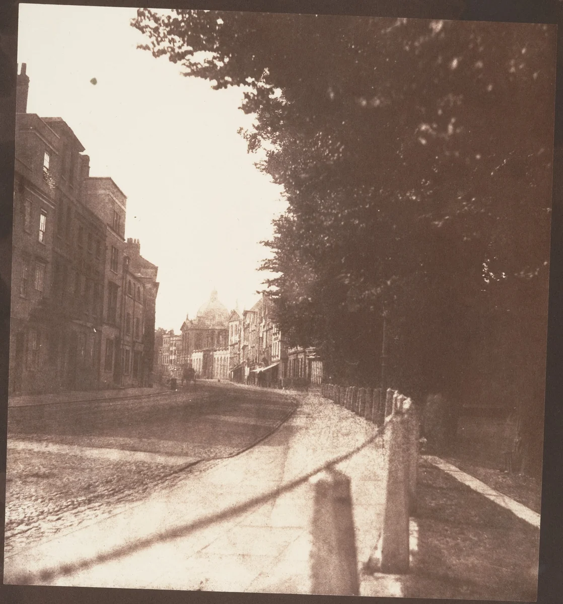Oxford High Street by William Henry Fox Talbot, photograph, 1843-1847