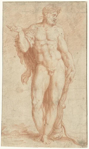 Hercules by Monogrammist CS, drawing, 1556