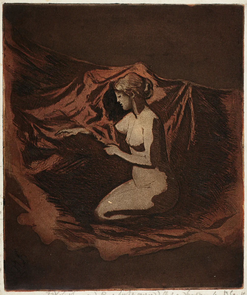 Embers Glow by Theodore Roussel, print, 1890-1897
