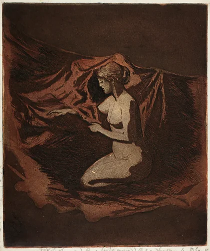 Embers Glow by Theodore Roussel, print, 1890-1897