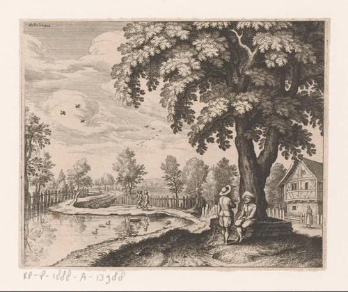 Haltingen by Matthäus Merian, print, 1625