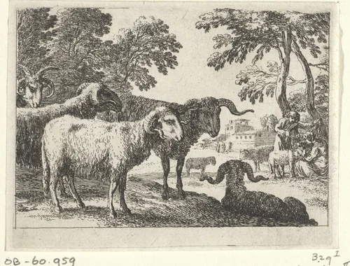Rammen by Herman van Swanevelt, print, 1636-1655