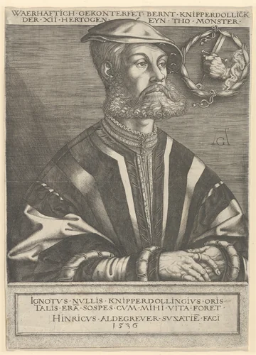 Bernt Knipperdolling by Heinrich Aldegrever, print, 1536
