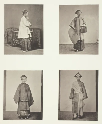 A Canton Lady; The Lady's Maid; A Bride and Bridegroom by John Thomson, photograph, 1863-1873