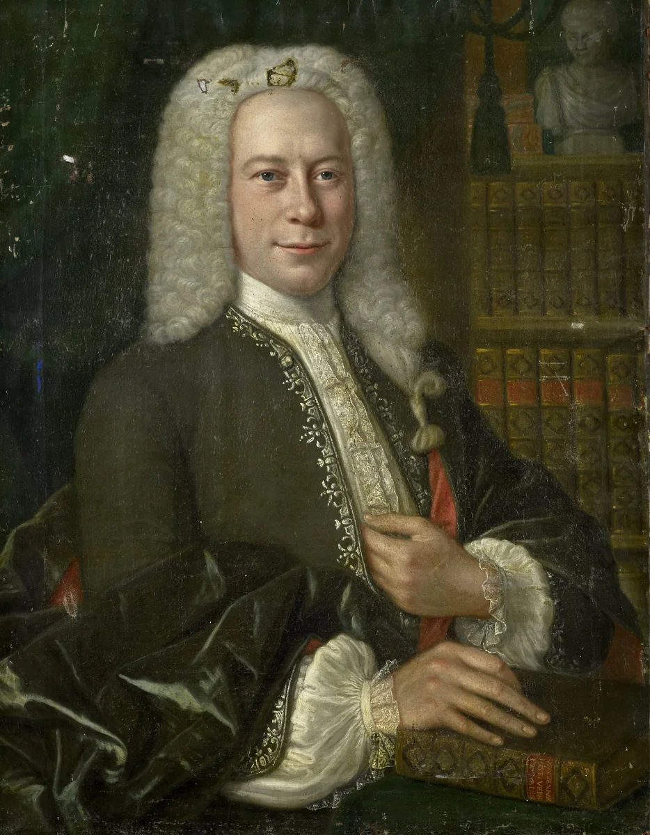 Portrait of an Historian by anonymous, painting, 1730