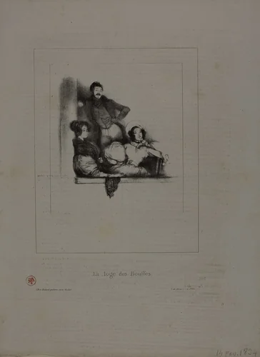 The Comics' Theatre-Box by Paul Gavarni, print, 1834