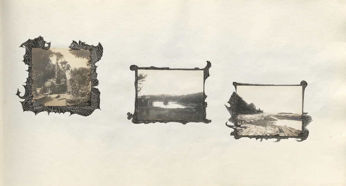 Untitled (page from album titled "July 1913") by Charles Norman Sladen, photograph, 1913