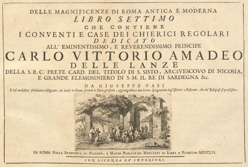Delle Magnificenze di Roma Antica e Moderna (vol. 3) by Giuseppe Vasi, volume, 1747-1761