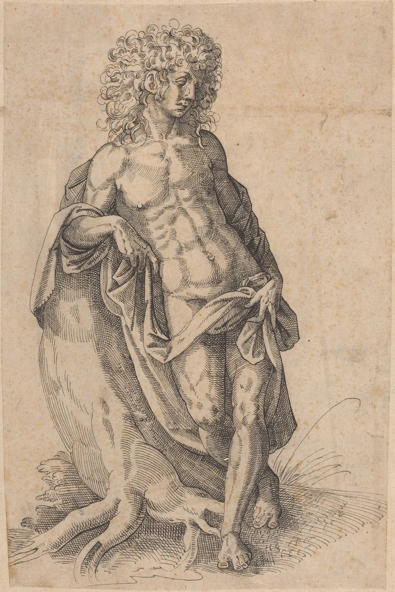 Apollo by Jost Amman, drawing, 1580