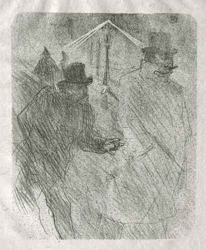 Bust of Mademoiselle Lender by Henri de Toulouse-Lautrec, print, 1898