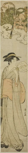 Love-Smitten Demons by Torii Kiyonaga (鳥居清長), print, 1777-1787