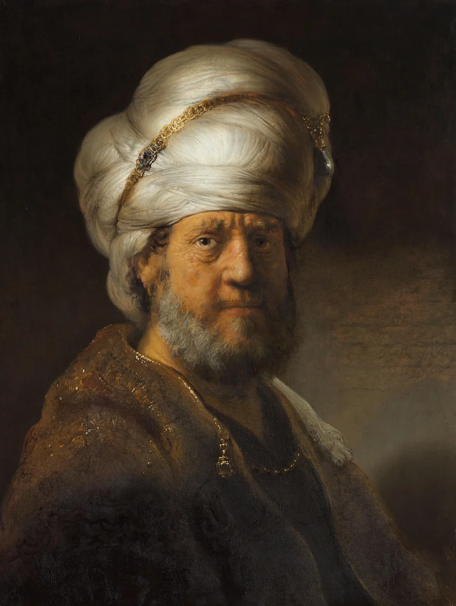 Man in Oriental Dress by Rembrandt van Rijn, painting, 1635