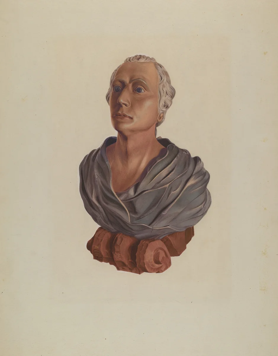Figurehead: Bust of Washington by Betty Fuerst, index of american design, 1937