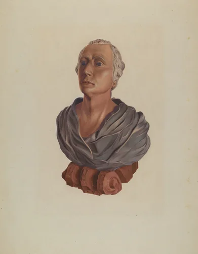 Figurehead: Bust of Washington by Betty Fuerst, index of american design, 1937