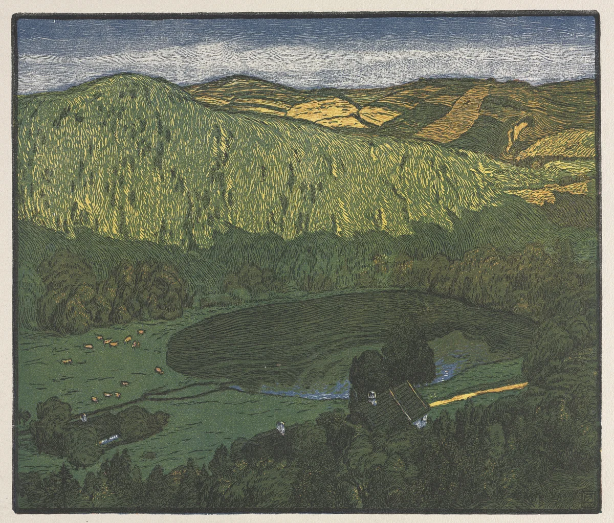 Lillte Sea by Adolf Zdrazila, print, 1903