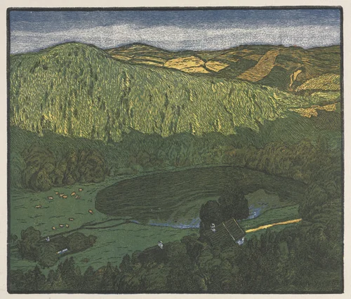 Lillte Sea by Adolf Zdrazila, print, 1903