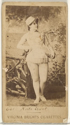 Card 641, Kate Uart, from the Actors and Actresses series (N45, Type 1) for Virginia Brights Cigarettes by Allen & Ginter, photograph, 1885-1891