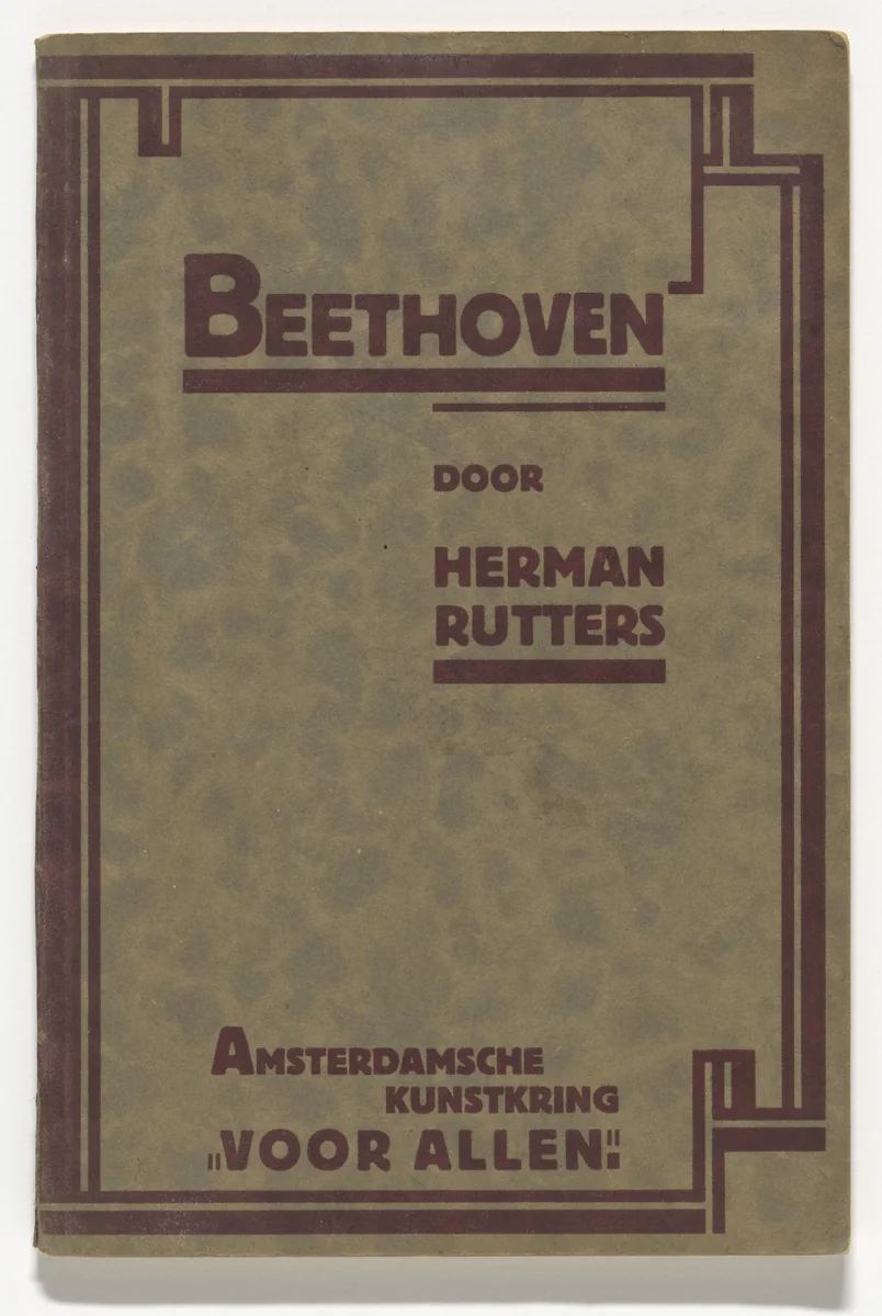 Ludwig von Beethoven by Herman Rutters by Fré Cohen, design, 1926