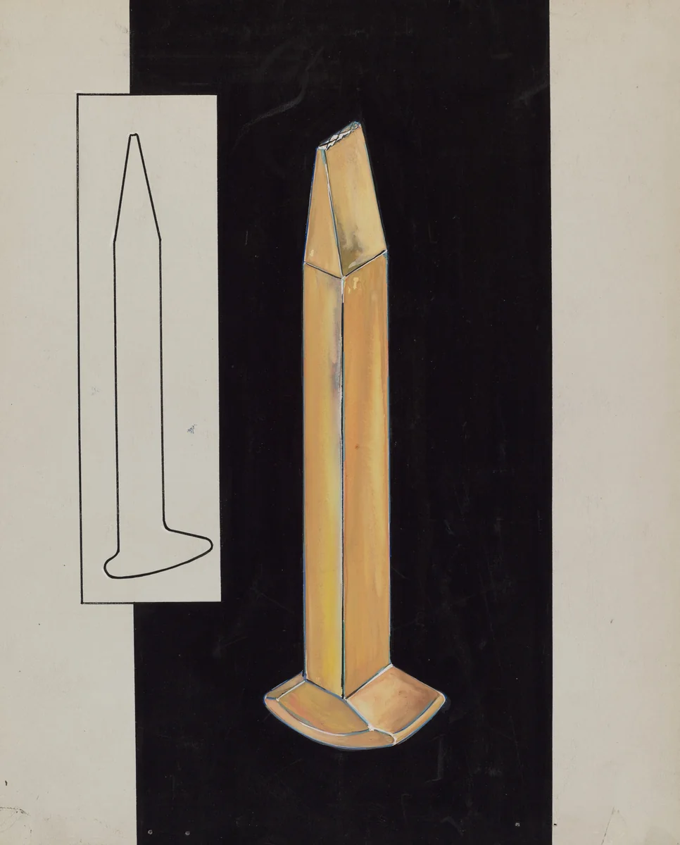 Gold Spike by Sebastian Simonet, index of american design, 1936