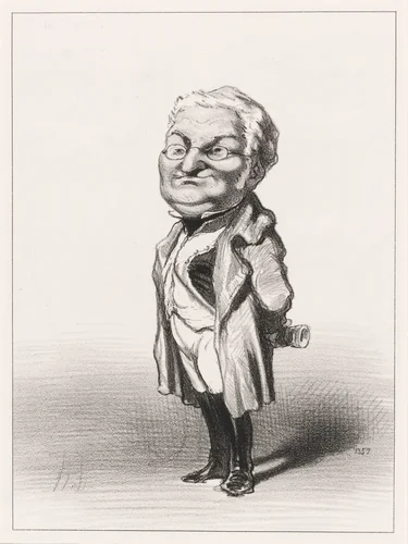 Adolphe Thiers by Honoré Daumier, print, 1848