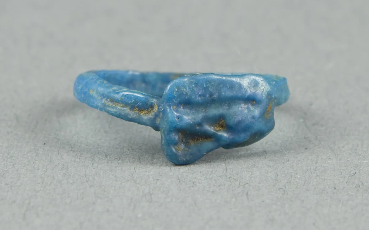 Eye of Horus (Wedjat) Finger Ring by Egyptian, metalwork, -1325