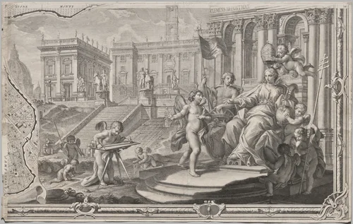 Nuova pianta di Roma data in luce da Giambattista Nolli l’anno MDCCXLVII, known as La Pianta Grande di Roma by Giovanni Battista Nolli, print, 1748
