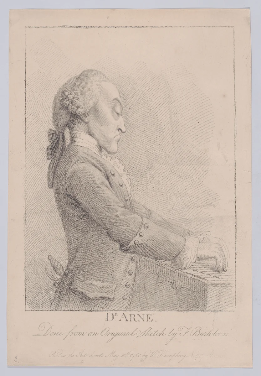 Dr. Arne by Francesco Bartolozzi, print, 1782