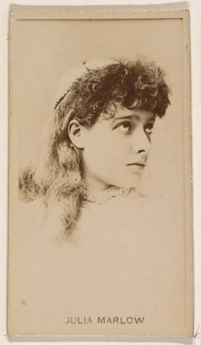 Julia Marlow, from the Actresses series (N245) issued by Kinney Brothers to promote Sweet Caporal Cigarettes by Kinney Brothers Tobacco Company, photograph, 1890