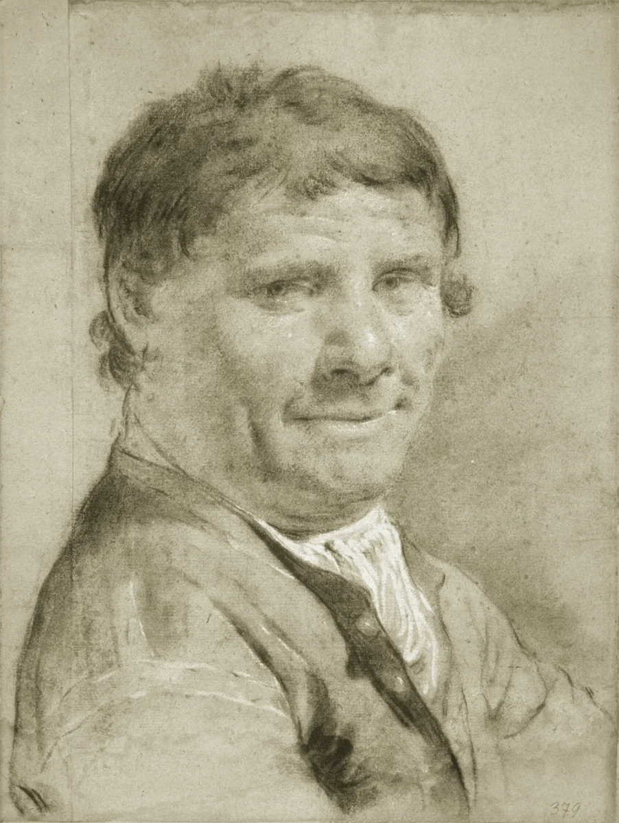 Portrait of a Man by Giovanni Battista Piazzetta, drawing, 1720-1754