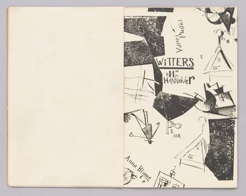 Plate (folio 7) from Die Kathedrale (Die Silbergäule, vol. 41/42) by Kurt Schwitters, illustrated book, 1920