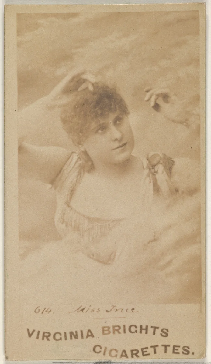 Card 614, from the Actors and Actresses series (N45, Type 1) for Virginia Brights Cigarettes by Allen & Ginter, photograph, 1885-1891