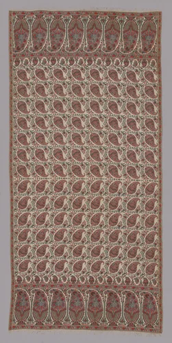 Woman's Long Shawl by Probably Norwich, textile, 1820-1829