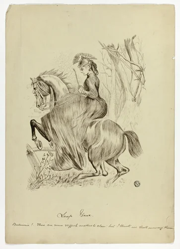 Leap Year, Britannia! by John Tenniel, drawing, 1840-1914