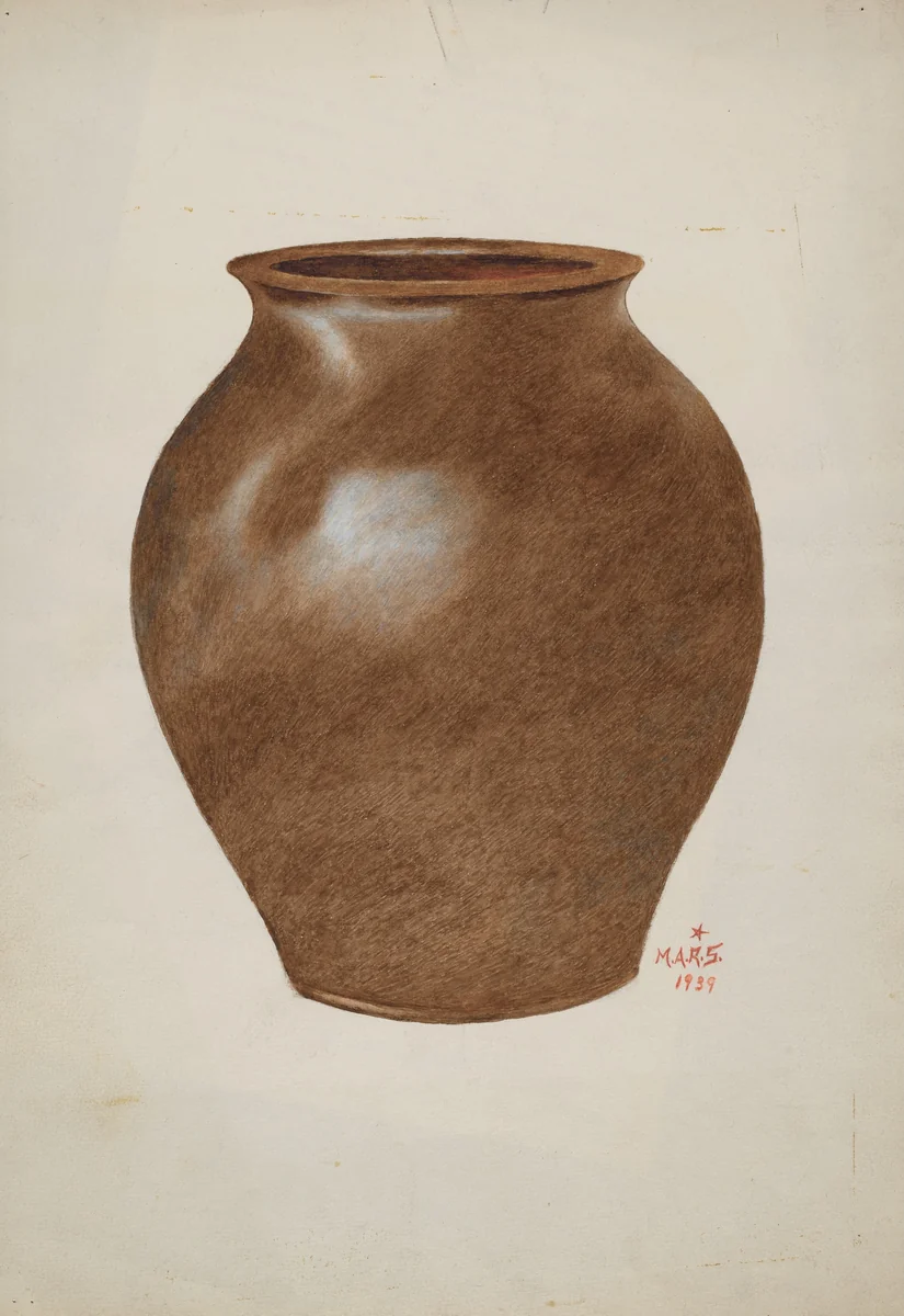 Stone Fruit Jar by Margaret Stottlemeyer, index of american design, 1939