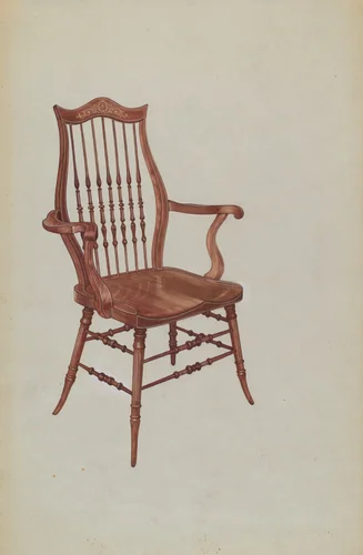 Music Room Chair by Virginia Kennady, index of american design, 1939