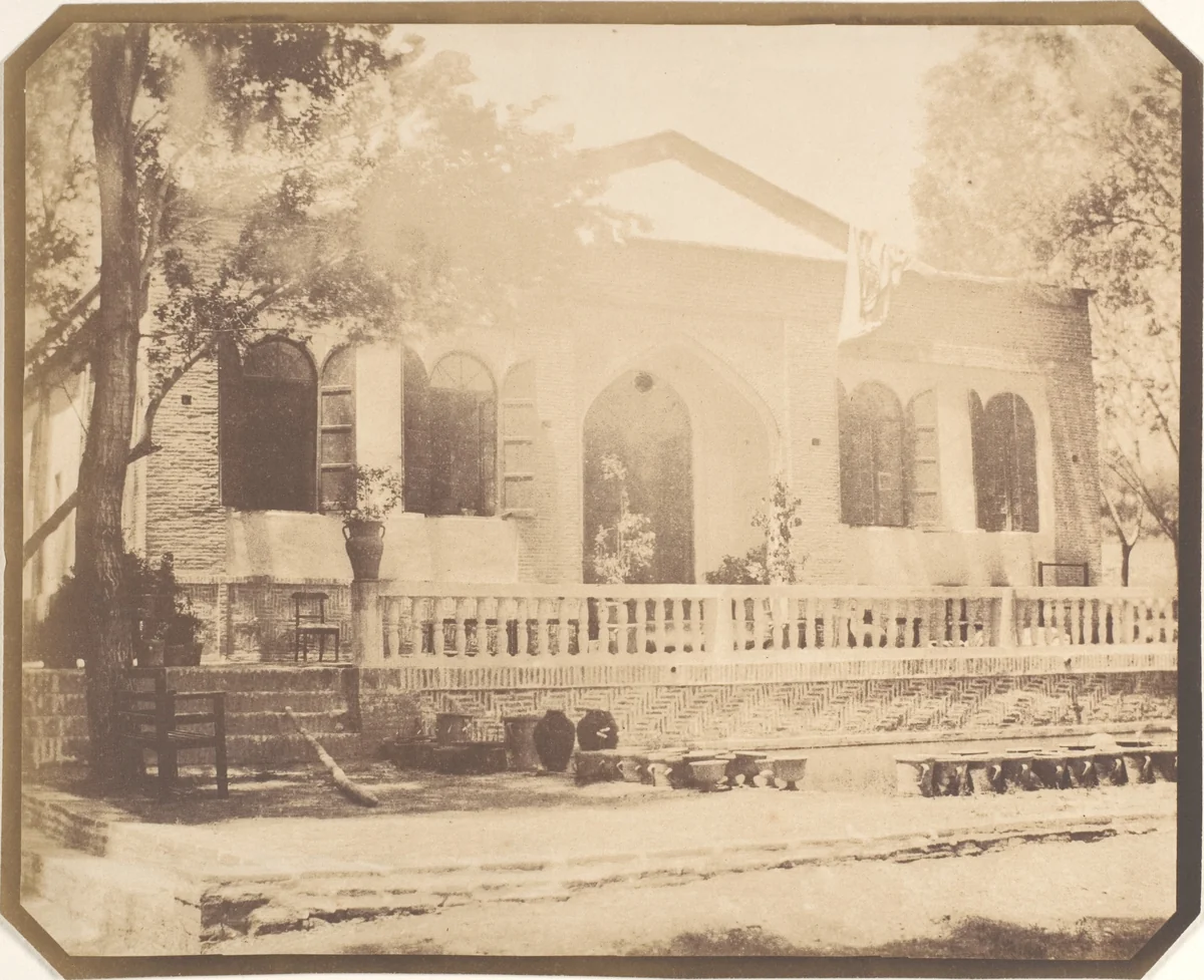 Zerghiandeh. Russian Minister's Country House, Teheran by Luigi Pesce, photograph, 1858