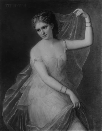 Terpsichore by Joseph Fagnani, artwork, 1869
