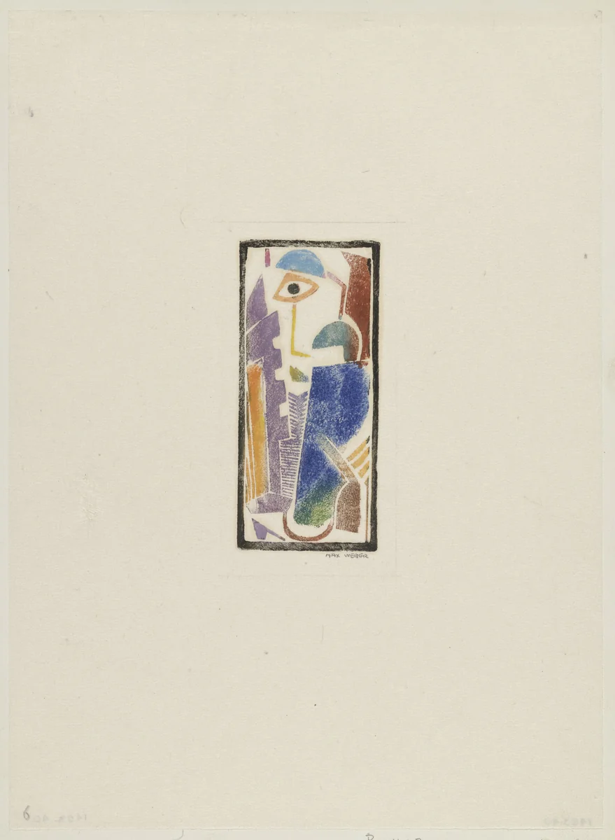 Portrait by Max Weber, print, 1919