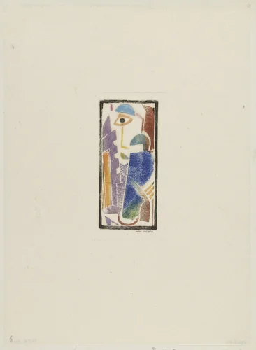 Portrait by Max Weber, print, 1919