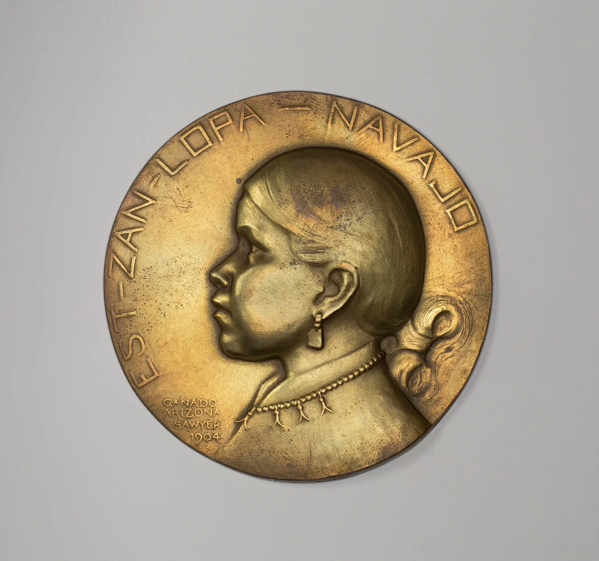 Est-Zan-Lopa—Navajo Ganado Arizona by Edward Warren Sawyer, metalwork, 1904