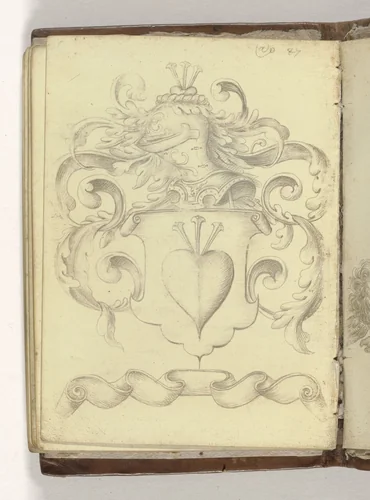 Fantasiewapen by anonymous, drawing, 1587