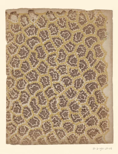Blad met strooipatroon van grillig motief by anonymous, other, 1750-1900